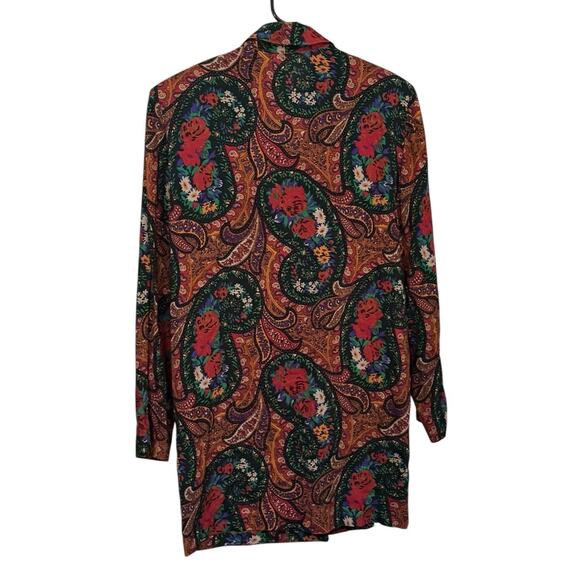 Units Womens Tapestry Blazer Cardigan USA Made Boho Hippie Festival Large Retro - Picture 2 of 7